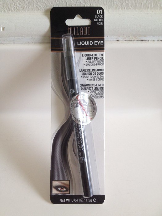 Milani Black Liquid Eye Liquid-Like Eye Liner Pencil Review Packaging