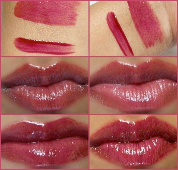 NYX Brush On Garnet Lip Gloss Swatches