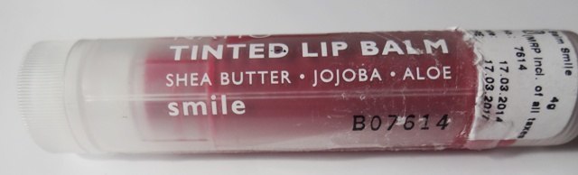 Natio Tinted Smile Lip Balm Packaging