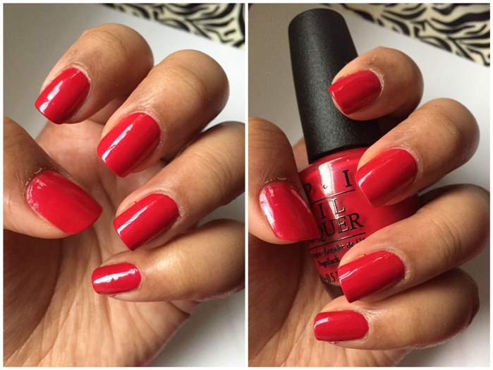 OPI Nail Lacquer in Passion, Suzi’s Hungary Again!, OPI Red Review5