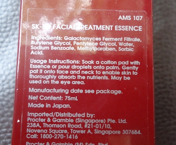 SK II ingredients