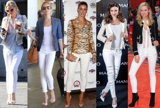 Tips to Look Slimmer in White Pants 