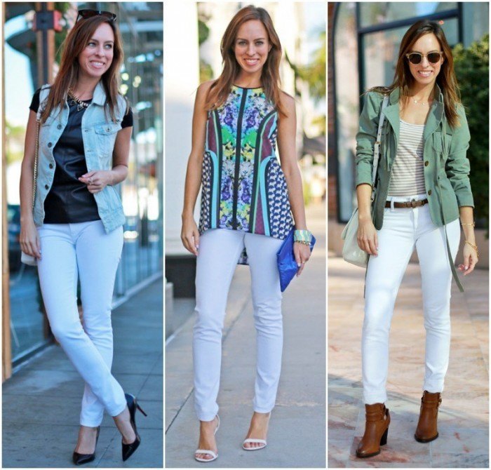 Tips to Look Slimmer in White Pants Distressed