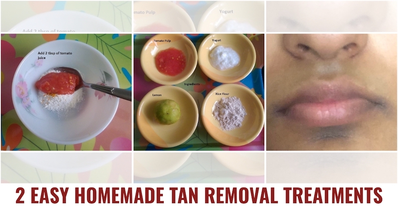 Two tan removal treatments