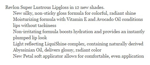 product claims revlon gloss