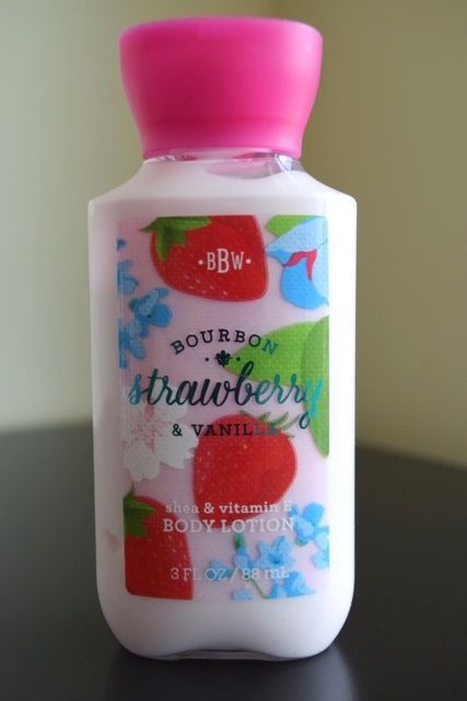 Bath and Body Works Bourbon Strawberry and Vanilla Body Lotion