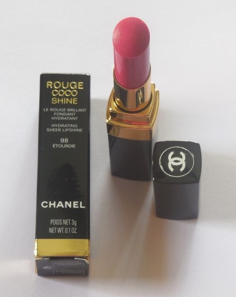 Chanel #98 Etourdie Rouge Coco Shine Hydrating Sheer Lipshine (5)