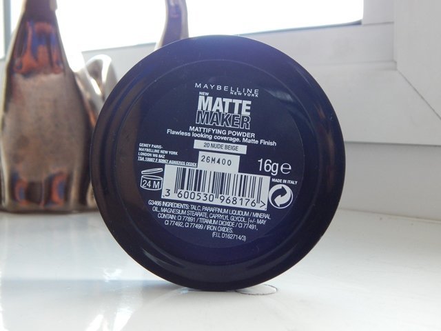 Maybelline Matte Maker Mattifying Powder case