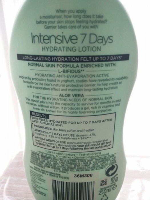 Garnier Body Intensive 7 Days Hydrating Lotion Aloe Vera