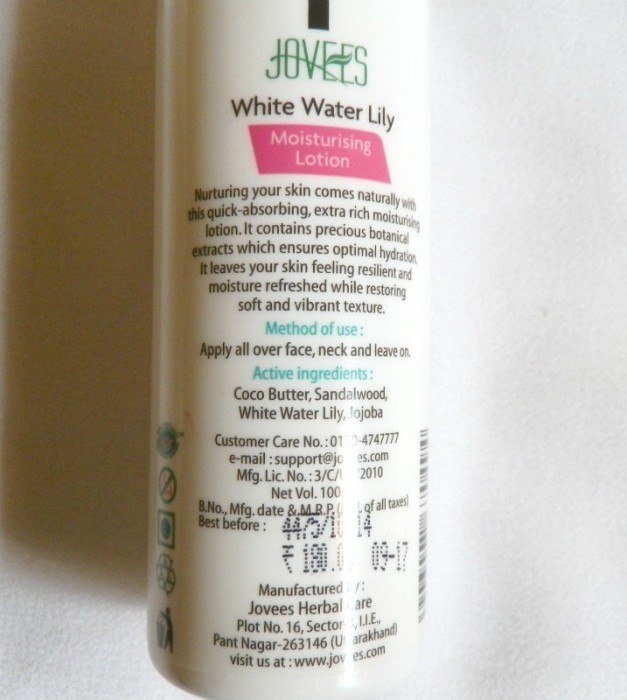 Jovees White Water Lily Moisturizing Lotion 