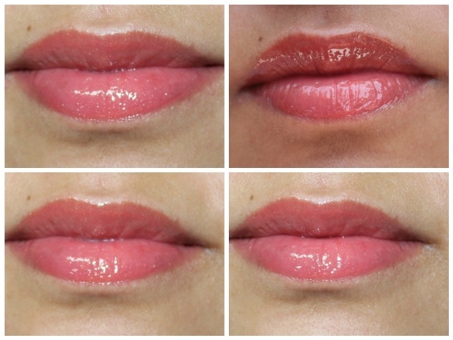 Coral lip gloss