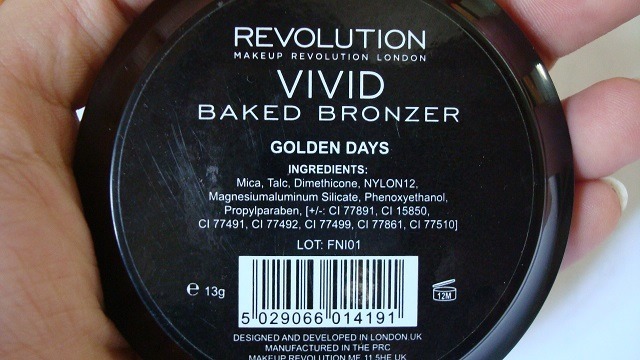Makeup Revolution London Golden Days Vivid Baked Bronzer