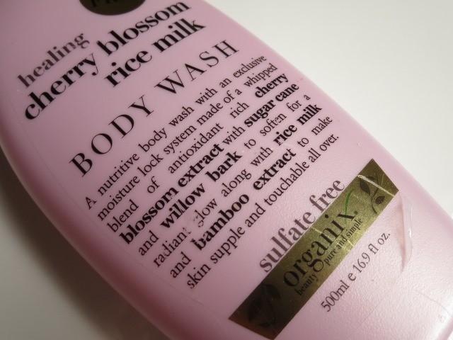 Organix Healing Cherry Blossom Rice Milk Cashmere Body Wash (2)
