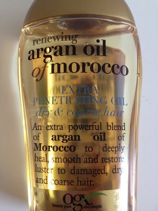 Organix Renewing Moroccan Argan Penetrating Oil Text