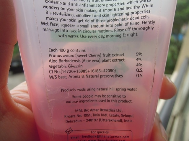 The Nature's Co. Cherry Face Wash (5)