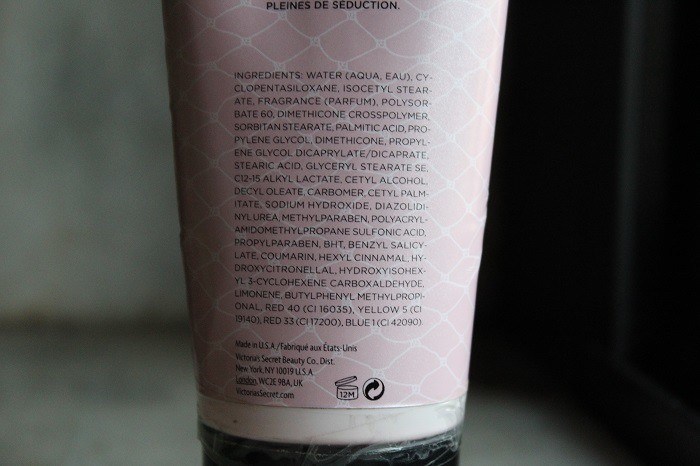 Victoria’s Secret Sexy Little Things Noir Tease Scented Body Lotion Ingredients