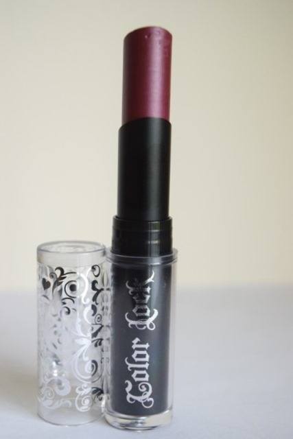 Deep plum lipstick