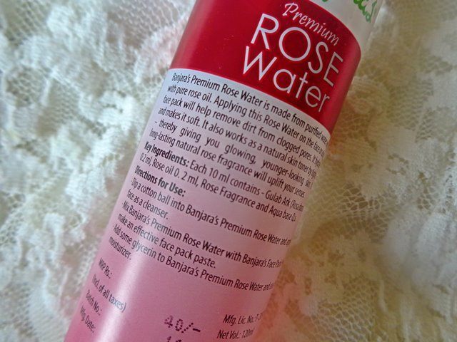 Banjara's Premium Rose Water  (4)