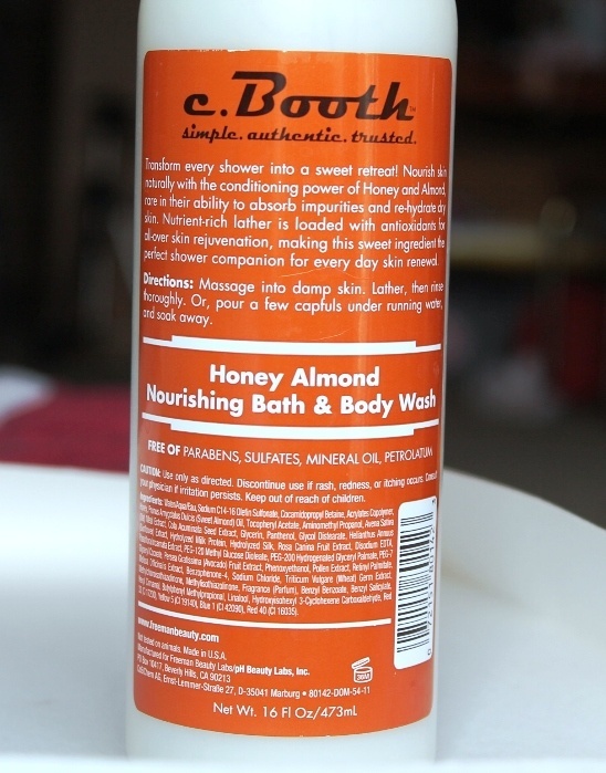 C. Booth Honey Almond Nourishing Bath and Body Wash Review11