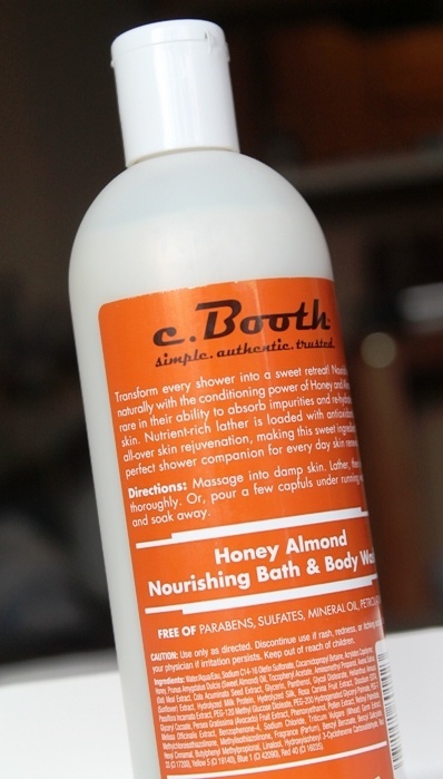 C. Booth Honey Almond Nourishing Bath and Body Wash Review4