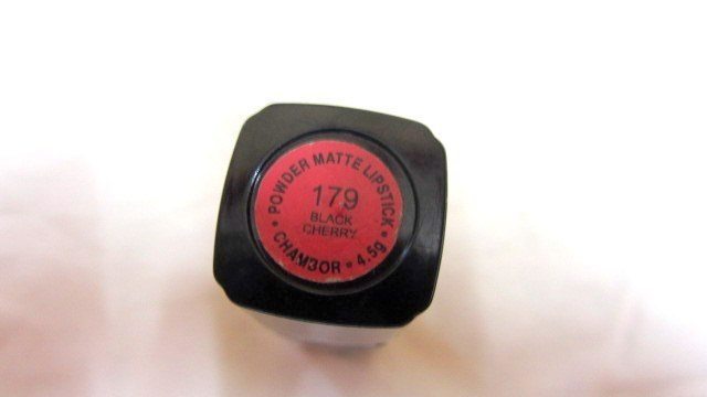 Chambor Black Cherry Powder Matte Lipstick  (12)
