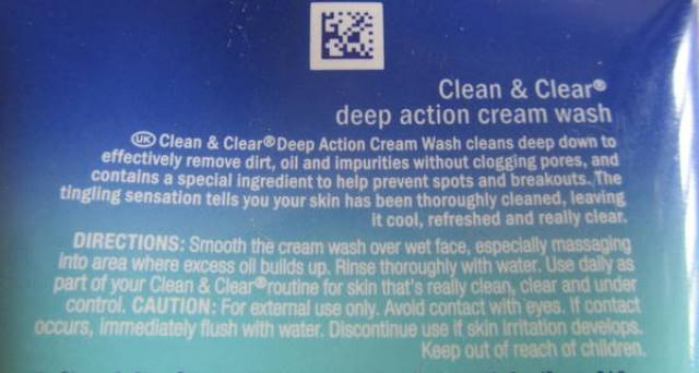 Clean & Clear Deep Action Cream Cleanser (2)