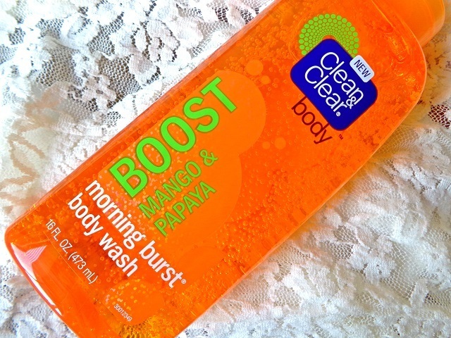 Clean and Clear Body Boost Mango and Papaya Morning Burst Body Wash 