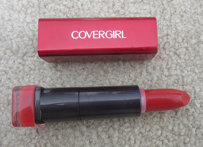 Red creamy lipstick