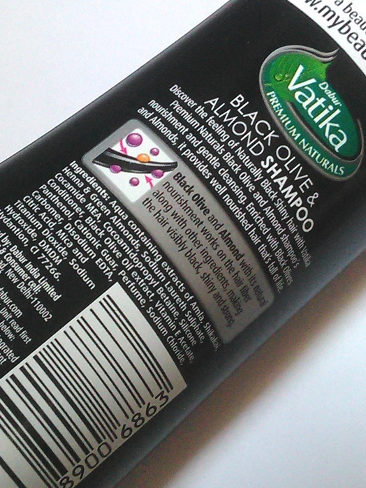 Dabur Vatika Black Olive and Almond Shampoo Review2