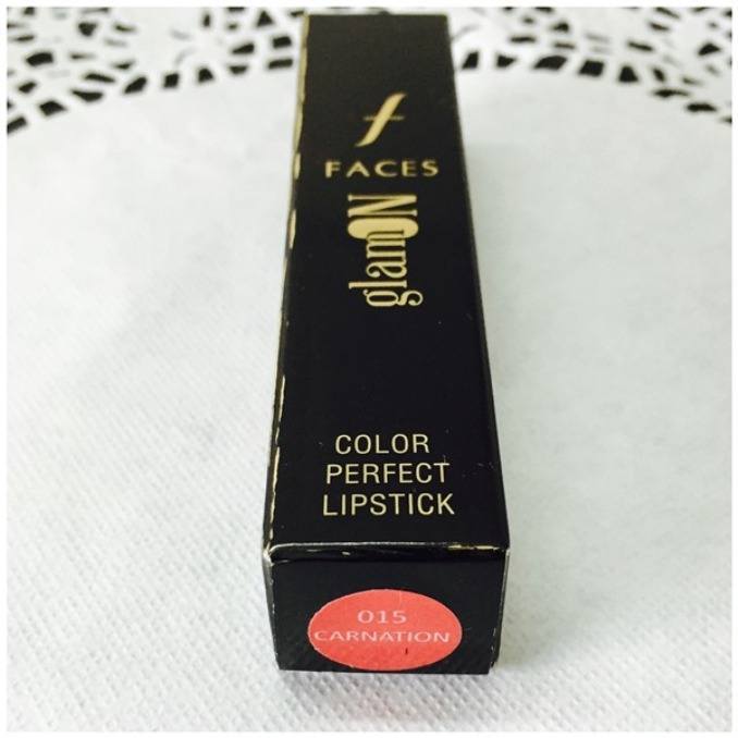 Faces 015 Carnation Glam On Color Perfect Lipstick Review