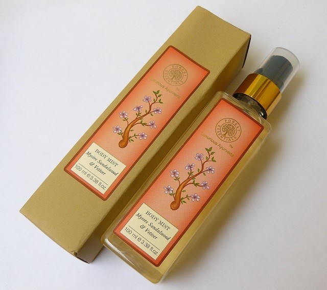 Forest Essentials Mysore Sandalwood and Vetiver Body Mist 