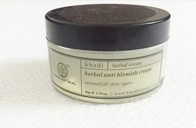 Khadi Herbal Anti Blemish Cream Review