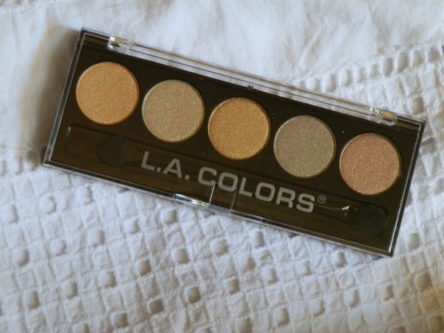 L.A. Colors Tea Time 5-Color Metallic Eyeshadow Palette