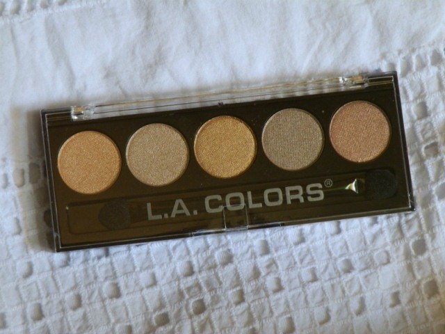 L.A. Colors Tea Time 5-Color Metallic Eyeshadow Palette