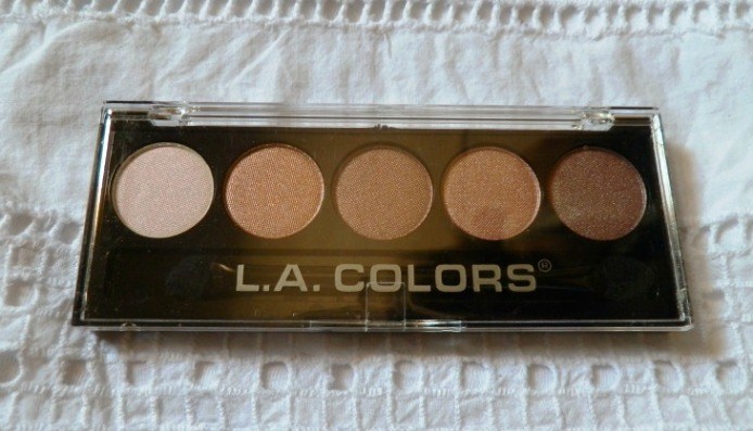 L.A. Colors Wine and Roses 5 Color Metallic Eyeshadow Palette Review1