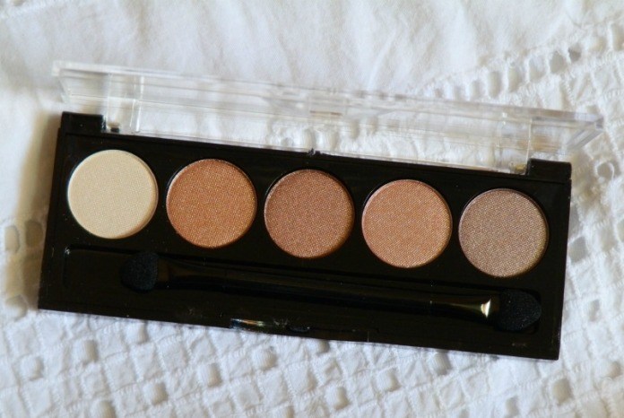 L.A. Colors Wine and Roses 5 Color Metallic Eyeshadow Palette Review6