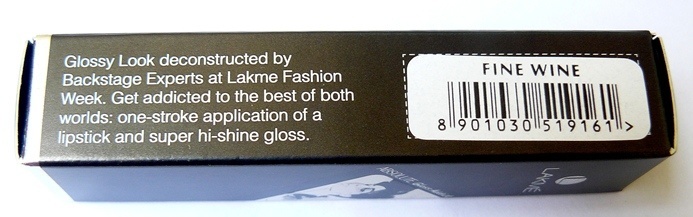 Lakme Fine Wine Absolute Gloss Addict Lipstick