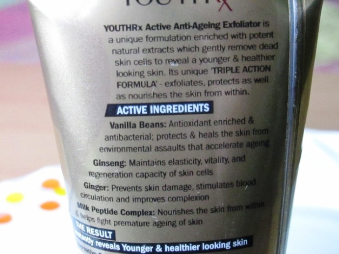 Lotus Herbals YOUTHRx Active Anti-Ageing Exfoliator Review5