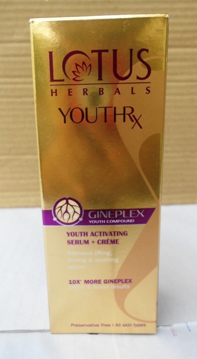 Lotus Herbals YOUTHRx Youth Activating Serum Plus Creme Review