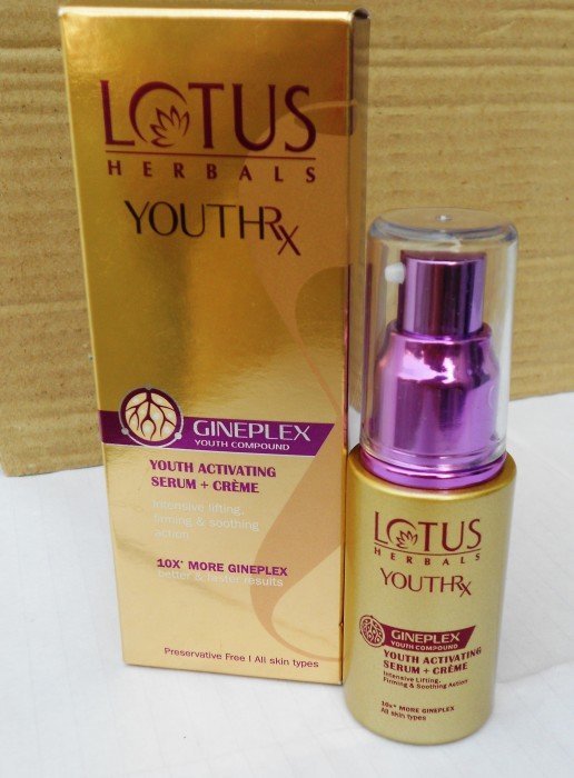 Lotus Herbals YOUTHRx Youth Activating Serum Plus Creme Review1