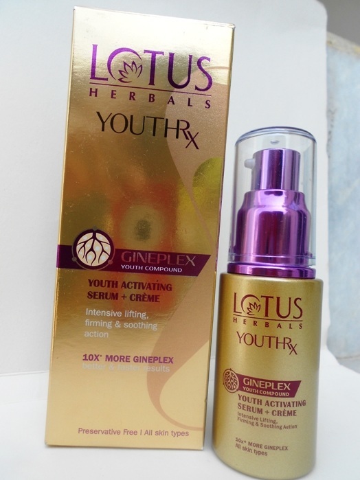 Lotus Herbals YOUTHRx Youth Activating Serum Plus Creme Review3