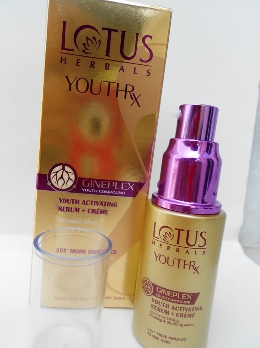 Lotus Herbals YOUTHRx Youth Activating Serum Plus Creme Review5