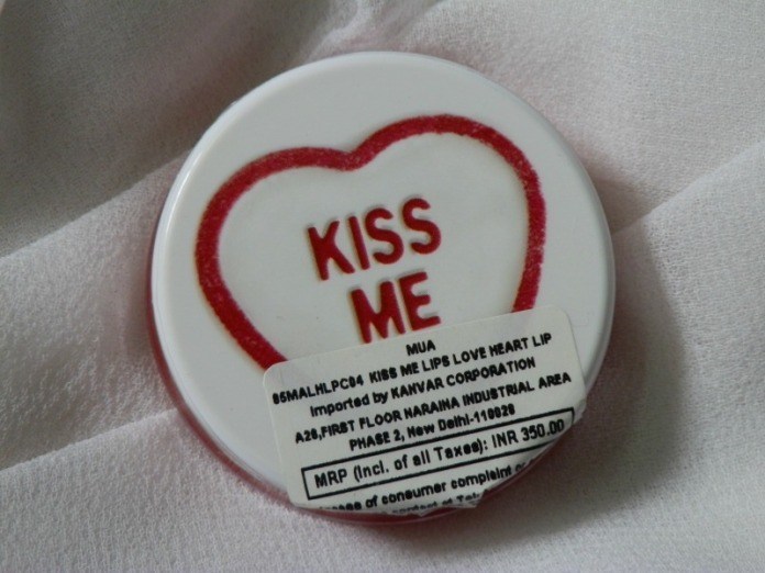 MUA Makeup Academy Love Hearts Kiss Me Lip Balm Review2