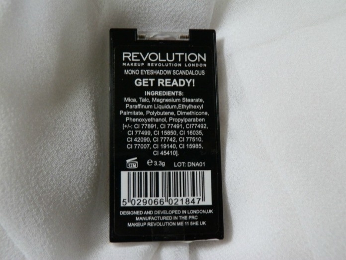 OMakeup Revolution Get Ready! Mono Eye Shadow Review3