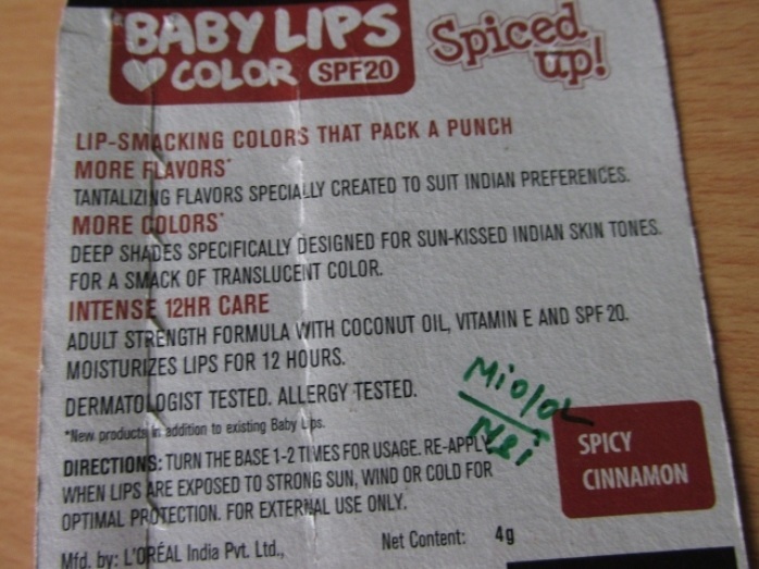 Maybelline Baby Lips Spicy Cinnamon Spiced Up Lip Balm Review1