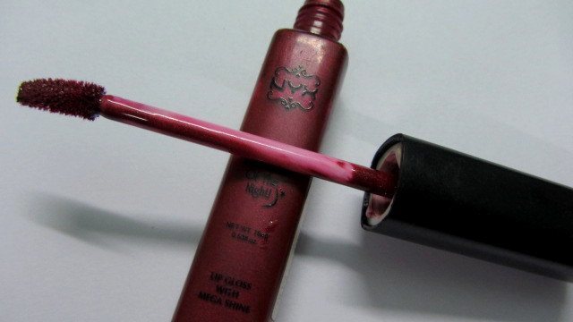 NYX Goddess of the Night Lip Gloss in Burgundy Review2