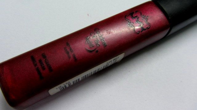 NYX Goddess of the Night Lip Gloss in Burgundy Review4