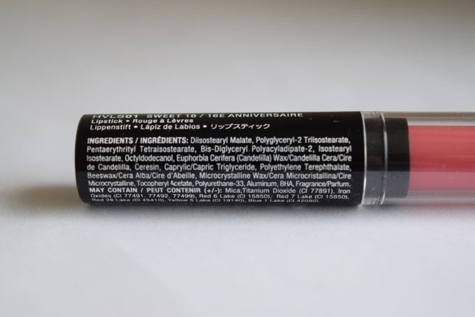 NYX lipstick ingredients