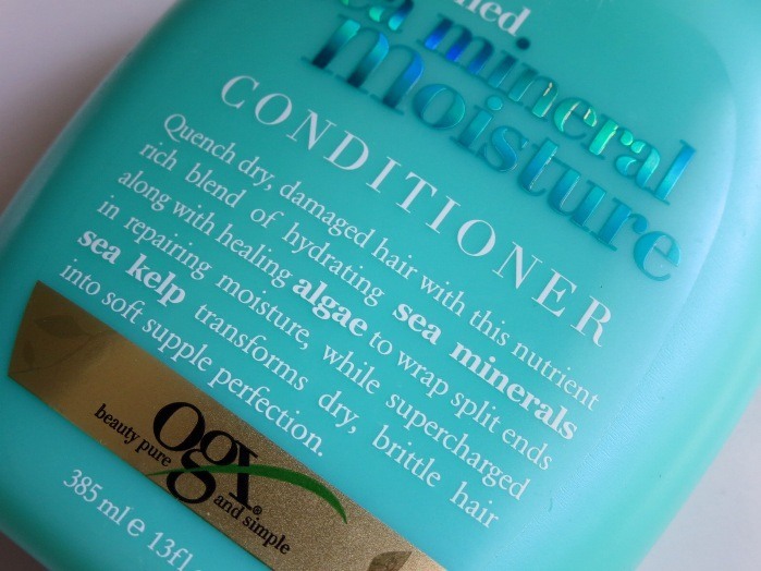 Organix Quenched Sea Mineral Moisture Conditioner Review1