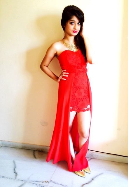 Outfit of the Day Red Bustier Evening Gown (7)